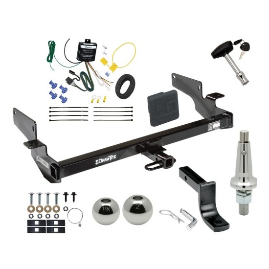 Custom Fit Trailer Hitch Draw-Bar w/ Pin/Clip Wiring Harness (Requires Splicing) Interchangeable 2" & 1-7/8" Ball Security Lock Pin Rubber Hitch Plug Cover Installation Hardware Installation Instructions 362870 119148 63802 580407 2211 Draw Trailer Tow Hitch For 00-05 Cadillac DeVille 06-11 DTS Ultimate Package w/ Wiring Draw Bar Kit Interchange 2" 1-7/8" Ball Lock and Cover