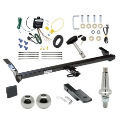 Trailer Tow Hitch For 00-04 Toyota Avalon Ultimate Package w/ Wiring Draw Bar Kit Interchange 2" 1-7/8" Ball Lock and Cover