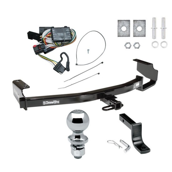 Custom Fit Trailer Hitch Draw-Bar w/ Pin/Clip Wiring Harness (Plug & Play) 2" Chrome Ball Installation Hardware Installation Instructions 362960 118334 63820 Draw-Tite Trailer Tow Hitch 96-00 Chrysler Dodge Plymouth Town & Country Grand Cara Trailer Tow Hitch For 96-00 Chrysler Dodge Plymouth Town & Country Grand Caravan Voyager Complete Package w/ Wiring Draw Bar Kit and 2" Ball