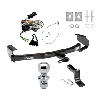 Trailer Tow Hitch For 01-03 Chrysler Town & Country Voyager Dodge Grand Caravan Complete Package w/ Wiring Draw Bar and 1-7/8" Ball