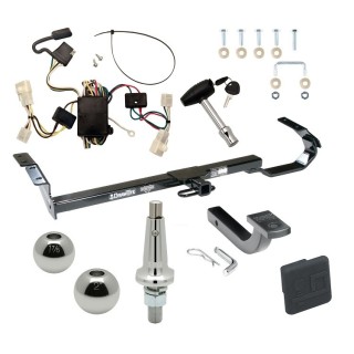 Custom Fit Trailer Hitch Draw-Bar w/ Pin/Clip Wiring Harness (Plug & Play) Interchangeable 2" & 1-7/8" Ball Security Lock Pin Rubber Hitch Plug Cover Installation Hardware Installation Instructions 363360 118308 63802 580407 2211 Draw-T Trailer Tow Hitch For 02-06 Toyota Camry 4 Dr. Sedan Ultimate Package w/ Wiring Draw Bar Kit Interchange 2" 1-7/8" Ball Lock and Cover