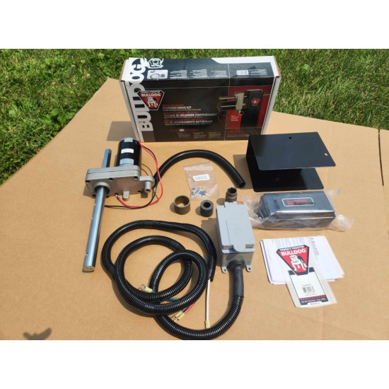 1824200100 BULLDOG Trailer Jack Replacement Part Electric Powered Kit Only compatible with single-speed square Bulldog jacks - 12K Bulldog 12,000 lbs. Electric Powered-Drive Trailer Jack Kit For Single Speed Jacks