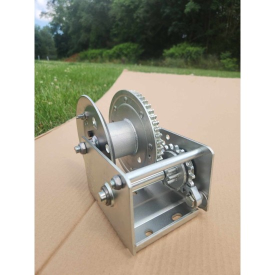 143101 Fulton Trailer Brake Winch 1500 lbs. Capacity Fulton Brake Winch 1,500 Lbs. High-Performance Cable Only Boat Lift Trailer Grain Auger Manual Forklift Hoist