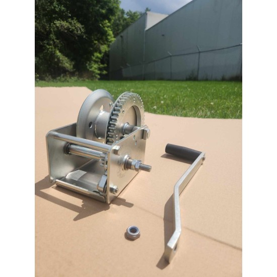 143101 Fulton Trailer Brake Winch 1500 lbs. Capacity Fulton Brake Winch 1,500 Lbs. High-Performance Cable Only Boat Lift Trailer Grain Auger Manual Forklift Hoist
