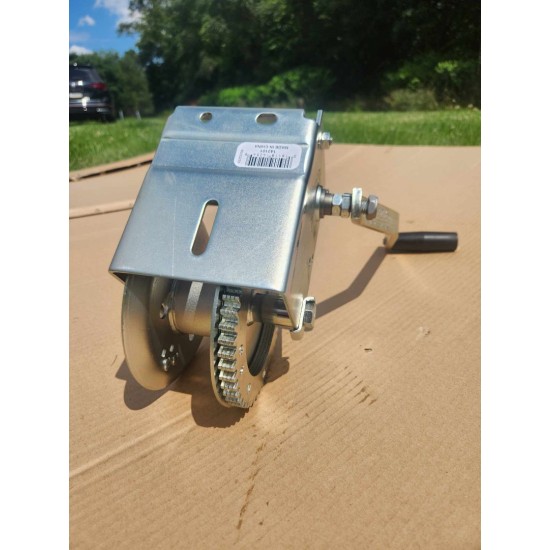 143101 Fulton Trailer Brake Winch 1500 lbs. Capacity Fulton Brake Winch 1,500 Lbs. High-Performance Cable Only Boat Lift Trailer Grain Auger Manual Forklift Hoist