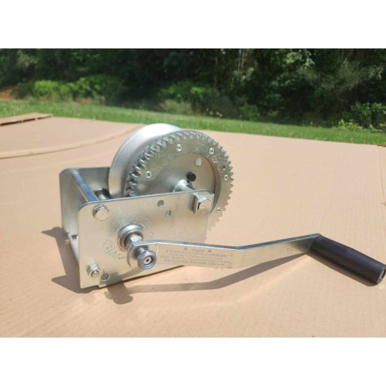 143101 Fulton Trailer Brake Winch 1500 lbs. Capacity Fulton Brake Winch 1,500 Lbs. High-Performance Cable Only Boat Lift Trailer Grain Auger Manual Forklift Hoist