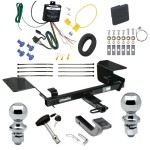 Trailer Tow Hitch For 14-16 Chevy Impala Limited Deluxe Package Wiring 2" and 1-7/8" Ball and Lock Trailer Tow Hitch For 14-16 Chevy Impala Limited Deluxe Package Wiring 2" and 1-7/8" Ball and Lock