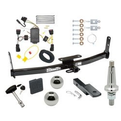 Trailer Tow Hitch For 10-17 Chevrolet Equinox GMC Terrain Ultimate Package w/ Wiring Draw Bar Kit Interchange 2" 1-7/8" Ball Lock and Cover Trailer Tow Hitch For 10-17 Chevrolet Equinox GMC Terrain Ultimate Package w/ Wiring Draw Bar Kit Interchange 2" 1-7/8" Ball Lock and Cover