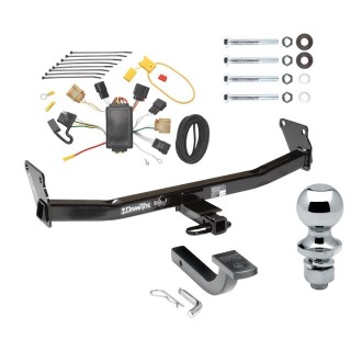 Custom Fit Trailer Hitch Draw-Bar w/ Pin/Clip Wiring Harness (Plug & Play) 1-7/8" Chrome Ball Installation Hardware Installation Instructions  364230 118428 63810 Draw-Tite Trailer Tow Hitch 07-10 Jeep Compass 07 Patriot Complete Package Wiring D Trailer Tow Hitch For 07-10 Jeep Compass 07 Patriot Complete Package w/ Wiring Draw Bar and 1-7/8" Ball