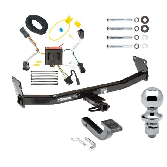Custom Fit Trailer Hitch Draw-Bar w/ Pin/Clip Wiring Harness (Plug & Play) 1-7/8" Chrome Ball Installation Hardware Installation Instructions 364230 118539 63810 Draw-Tite Trailer Tow Hitch 11-17 Jeep Compass Old Body Style Complete Package Wiri Trailer Tow Hitch For 11-17 Jeep Compass Old Body Style Complete Package w/ Wiring Draw Bar and 1-7/8" Ball