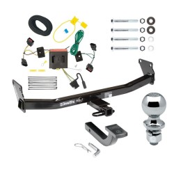 Trailer Tow Hitch For 08-17 Jeep Patriot Complete Package w/ Wiring Draw Bar Kit and 2" Ball Trailer Tow Hitch For 08-17 Jeep Patriot Complete Package w/ Wiring Draw Bar Kit and 2" Ball
