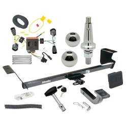 Trailer Tow Hitch For 11-16 Chrysler Town & Country 21-23 Grand Caravan 11-20 Dodge Grand Caravan 12-15 RAM C/V Ultimate Package w/ Wiring Draw Bar Kit Interchange 2" 1-7/8" Ball Lock and Cover Trailer Tow Hitch For 11-16 Chrysler Town & Country 21-23 Grand Caravan 11-20 Dodge Grand Caravan 12-15 RAM C/V Ultimate Package w/ Wiring Draw Bar Kit Interchange 2" 1-7/8" Ball Lock and Cover