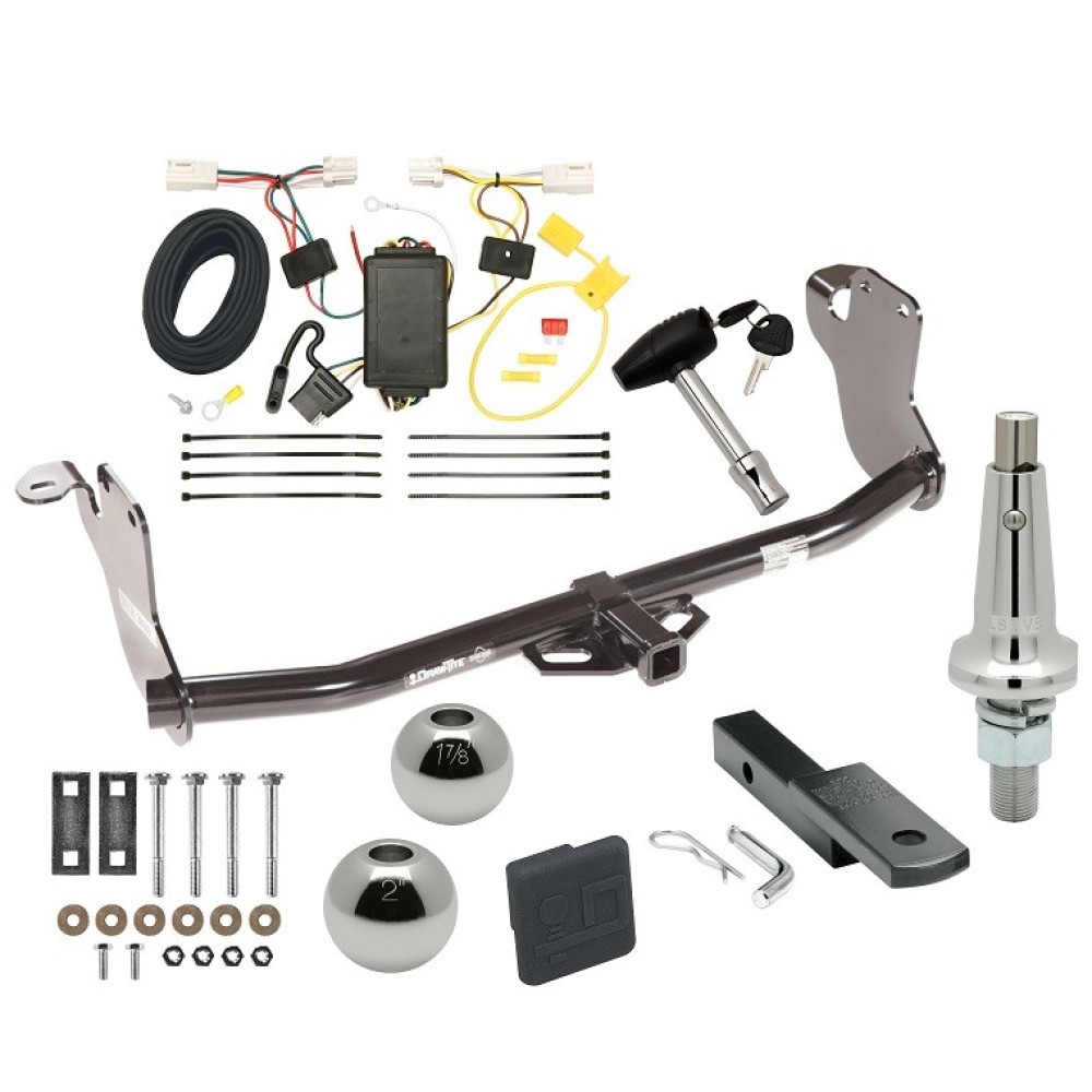Custom Fit Trailer Hitch Draw-Bar w/ Pin/Clip Wiring Harness (Plug & Play) Interchangeable 2" & 1-7/8" Ball Security Lock Pin Rubber Hitch Plug Cover Installation Hardware Installation Instructions 365090 118538 63802 580407 2211 Draw-T Trailer Tow Hitch For 11-19 Mitsubishi Outlander Sport 11-14 RVR Ultimate Package w/ Wiring Draw Bar Kit Interchange 2" 1-7/8" Ball Lock and Cover