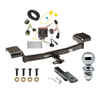 Trailer Tow Hitch For 11-16 KIA Sportage Complete Package w/ Wiring Draw Bar Kit and 2" Ball