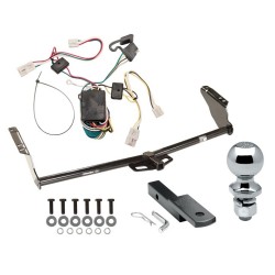 Trailer Tow Hitch For 04-10 Toyota Sienna Complete Package w/ Wiring Draw Bar Kit and 2" Ball Trailer Tow Hitch For 04-10 Toyota Sienna Complete Package w/ Wiring Draw Bar Kit and 2" Ball