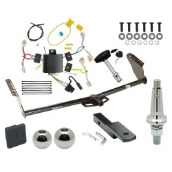 Trailer Tow Hitch For 15-20 Toyota Sienna Except SE Ultimate Package w/ Wiring Draw Bar Kit Interchange 2" 1-7/8" Ball Lock and Cover Trailer Tow Hitch For 15-20 Toyota Sienna Except SE Ultimate Package w/ Wiring Draw Bar Kit Interchange 2" 1-7/8" Ball Lock and Cover