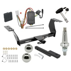 Trailer Tow Hitch For 14-18 Subaru Forester Ultimate Package w/ Wiring Draw Bar Kit Interchange 2" 1-7/8" Ball Lock and Cover Trailer Tow Hitch For 14-18 Subaru Forester Ultimate Package w/ Wiring Draw Bar Kit Interchange 2" 1-7/8" Ball Lock and Cover