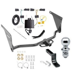 Trailer Tow Hitch For 2019 Ford Escape Class 2 Complete Package w/ Wiring Draw Bar and 1-7/8" Ball