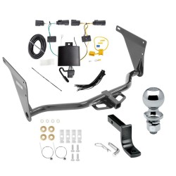 Trailer Tow Hitch For 2019 Ford Escape Class 2 Complete Package w/ Wiring Draw Bar Kit and 2" Ball