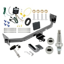 Trailer Tow Hitch For 14-17 KIA Rondo Canada Only Ultimate Package w/ Wiring Draw Bar Kit Interchange 2" 1-7/8" Ball Lock and Cover Trailer Tow Hitch For 14-17 KIA Rondo Canada Only Ultimate Package w/ Wiring Draw Bar Kit Interchange 2" 1-7/8" Ball Lock and Cover