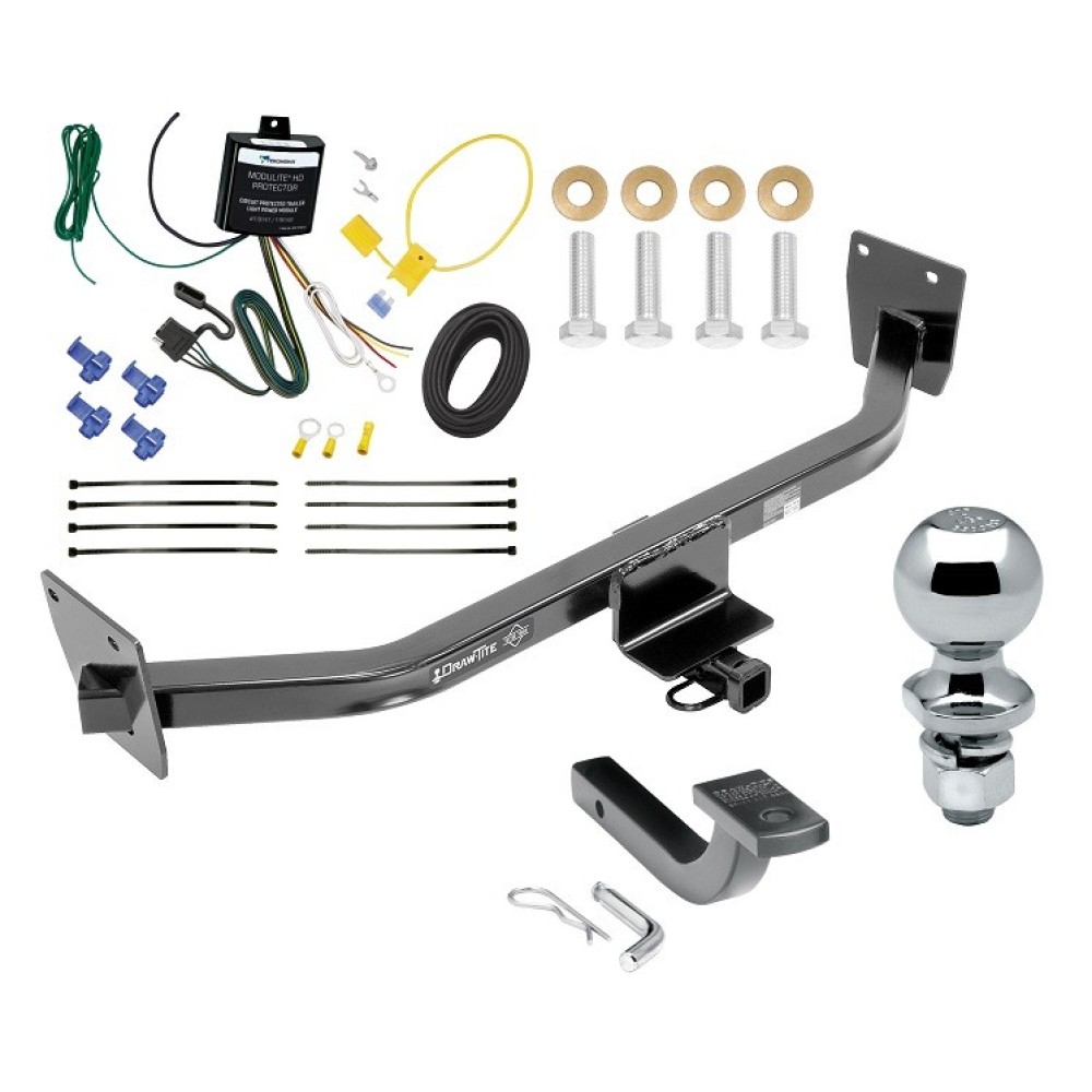 Custom Fit Trailer Hitch Draw-Bar w/ Pin/Clip Wiring Harness (Requires Splicing) 2" Zinc Ball Installation Hardware Installation Instructions 365250 119148 63820 Draw-Tite Trailer Tow Hitch 14-17 KIA Rondo Complete Package Wiring Draw Bar Kit and 2& Trailer Tow Hitch For 14-17 KIA Rondo Canada Only Complete Package w/ Wiring Draw Bar Kit and 2" Ball