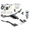 Trailer Tow Hitch For 14-17 Buick Regal Class 2 Complete Package w/ Wiring Draw Bar and 1-7/8" Ball
