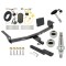Trailer Tow Hitch For 08-20 Nissan Rogue Class 2 Ultimate Package w/ Wiring Draw Bar Kit Interchange 2" 1-7/8" Ball Lock and Cover