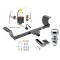 Trailer Tow Hitch For 11-14 Dodge Charger Class 2 Complete Package w/ Wiring Draw Bar Kit and 2" Ball
