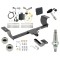 Trailer Tow Hitch For 15-23 Chrysler 300 Class 2 Ultimate Package w/ Wiring Draw Bar Kit Interchange 2" 1-7/8" Ball Lock and Cover