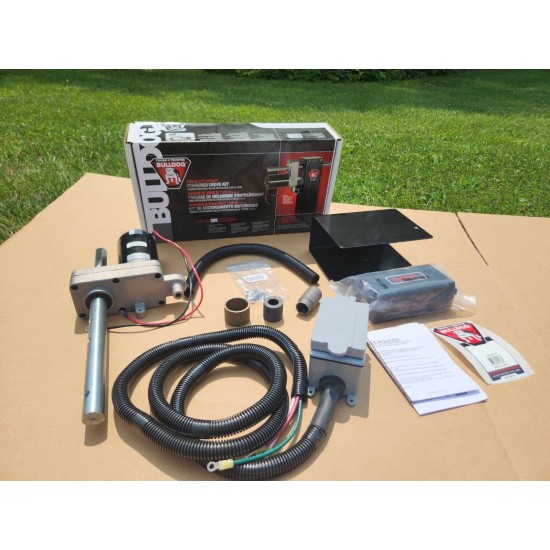 1824200100 BULLDOG Trailer Jack Replacement Part Electric Powered Kit Only compatible with single-speed square Bulldog jacks - 12K Bulldog 12,000 lbs. Electric Powered-Drive Trailer Jack Kit For Single Speed Jacks