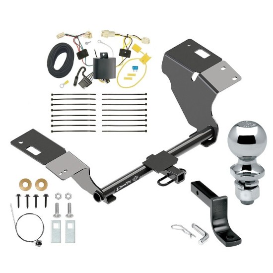 Custom Fit Trailer Hitch Draw-Bar w/ Pin/Clip Wiring Harness (Plug & Play) 2" Chrome Ball Installation Hardware Installation Instructions 366430 118763 63820 Draw-Tite Trailer Tow Hitch 18-23 Toyota Camry Complete Package Wiring Draw Bar and 2&am Trailer Tow Hitch For 18-24 Toyota Camry Complete Package w/ Wiring Draw Bar and 2" Ball
