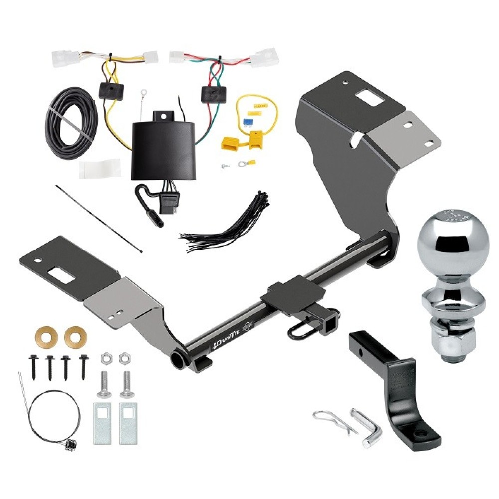 Custom Fit Trailer Hitch Draw-Bar w/ Pin/Clip Wiring Harness (Plug & Play) 2" Chrome Ball Installation Hardware Installation Instructions 366430 118798 63820 Draw-Tite Trailer Tow Hitch 19-22 Toyota Avalon Complete Package Wiring Draw Bar and 2& Trailer Tow Hitch For 19-22 Toyota Avalon Complete Package w/ Wiring Draw Bar and 2" Ball
