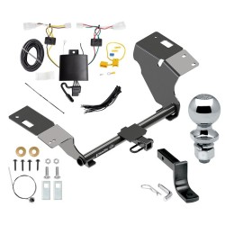 Trailer Tow Hitch For 19-22 Toyota Avalon Complete Package w/ Wiring Draw Bar and 2" Ball
