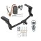Trailer Tow Hitch For 16-24 Subaru Crosstrek Except Hybrid Complete Package w/ Wiring Kit and 2" Chrome Ball