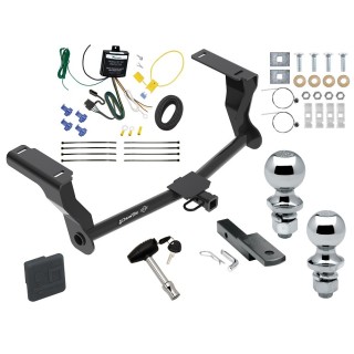 Custom Fit Trailer Hitch Draw-Bar w/ Pin/Clip Wiring Harness (Requires Splicing) 1-7/8" and 2" Chrome Ball Security Lock Pin Rubber Hitch Plug Cover Installation Hardware Installation Instructions 366440 119148 63820 63810 580407 2211 Draw-Tite Trailer Tow Hitch For 16-23 Subaru Crosstrek Hybrid Deluxe Package Wiring 2" and 1-7/8" Ball and Lock