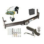 Custom Fit Trailer Hitch Wiring Harness (Plug & Play) 2" Drop Ball-Mount w/ Locking Pin/Clip 2" Chrome Ball Rubber Hitch Plug Cover Installation Hardware Installation Instructions 37012 118344 7005111 7010 Reese Trailer Tow Hitch 01-03 Expl Reese Trailer Tow Hitch For 01-03 Ford Explorer Sport All Styles Deluxe Package Wiring 2" Ball Mount and Lock