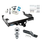 Custom Fit Trailer Hitch Wiring Harness (Requires Splicing) 2" Drop Ball-Mount w/ Pin/Clip 1-7/8" Chrome Ball Installation Hardware Installation Instructions 37088 20252 23 63816 Reese Trailer Tow Hitch 99-00 F-350 99-23 F-450 F-550 Super Duty Reese Trailer Tow Hitch For 99-00 Ford F-350 99-23 F-450 F-550 Super Duty Cab and Chassis Complete Package w/ Wiring and 1-7/8" Ball