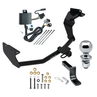Trailer Tow Hitch For 16-20 KIA Sorento w/ V6 Engine Complete Package w/ Wiring Draw Bar and 2" Ball