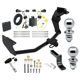 Trailer Tow Hitch For 16-20 KIA Sorento w/ I4 Engine Deluxe Package Wiring 2" and 1-7/8" Ball and Lock
