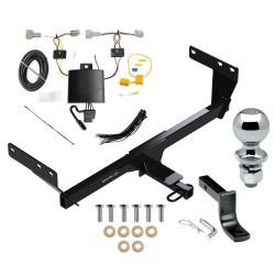 Trailer Tow Hitch For 21-24 Nissan Rogue Complete Package w/ Wiring Draw Bar and 2" Ball Trailer Tow Hitch For 21-24 Nissan Rogue Complete Package w/ Wiring Draw Bar and 2" Ball