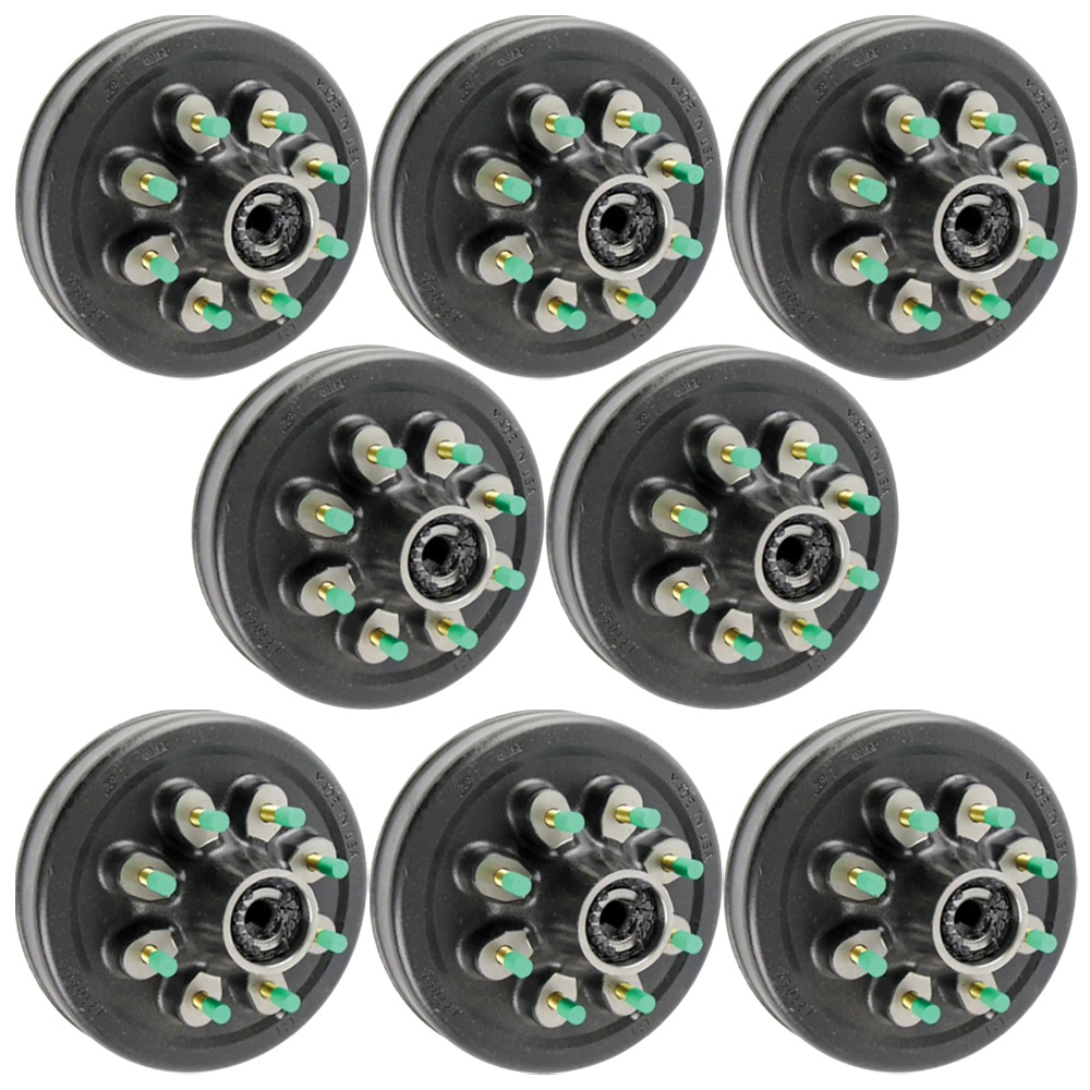 Lippert 8K Threaded Hybrid Trailer Brake Hub – Dexter, Al-Ko, Rockwell Compatible, 8-on-6.5, 9/16″ Studs