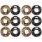 Lippert 7 x 1.25 Electric Trailer Brake and Hub Kit, 5 on 4.5 Bolt Pattern, 2200 lb, Triple Axle – 6 Brakes & 6 Hubs