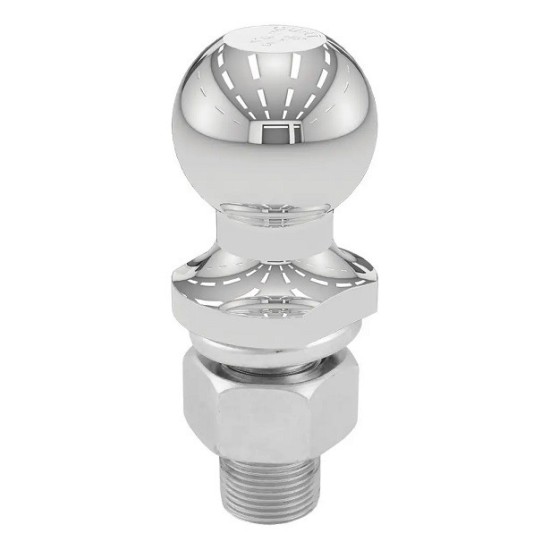 CURT Adjustable Hitch Mount with 1-7/8" Ball, Chrome Finish, 2" Receiver CURT adjustable ball mount with 1-7/8 inch trailer ball for 2 inch receiver