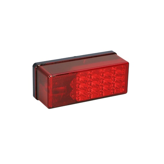 Wesbar 3x8 Low Profile LED Trailer Taillight, Right/Curbside, Over 80 Inch Wesbar 7-Function 3x8 LED Waterproof Trailer Taillight for Over 80 Inch (Right / Passenger Side)