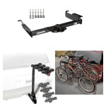 Trailer Hitch w/ 4 Bike Rack For 96-23 Chevy Express GMC Savana Van Approved for Recreational & Offroad Use Carrier for Adult Woman or Child Bicycles Foldable Trailer Hitch w/ 4 Bike Rack For 96-23 Chevy Express GMC Savana Van Approved for Recreational & Offroad Use Carrier for Adult Woman or Child Bicycles Foldable