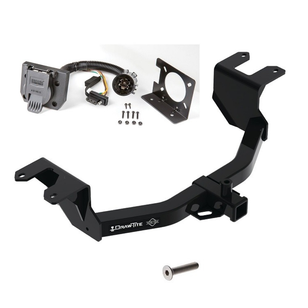 Trailer Hitch w/ Wiring Kit For 19-23 Chevy GMC Silverado Sierra 1500 New Body Style 7-Way Pin Blade RV 4-Flat Plug Harness Light w/ Bracket Class 4 Trailer Hitch w/ Wiring Kit For 19-23 Chevy GMC Silverado Sierra 1500 New Body Style 7-Way Pin Blade RV 4-Flat Plug Harness Light w/ Bracket Class 4