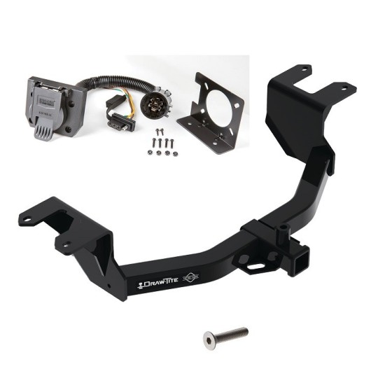 Trailer Hitch w/ Wiring Kit For 19-23 Chevy GMC Silverado Sierra 1500 New Body Style 7-Way Pin Blade RV 4-Flat Plug Harness Light w/ Bracket Class 4 Trailer Hitch w/ Wiring Kit For 19-23 Chevy GMC Silverado Sierra 1500 New Body Style 7-Way Pin Blade RV 4-Flat Plug Harness Light w/ Bracket Class 4