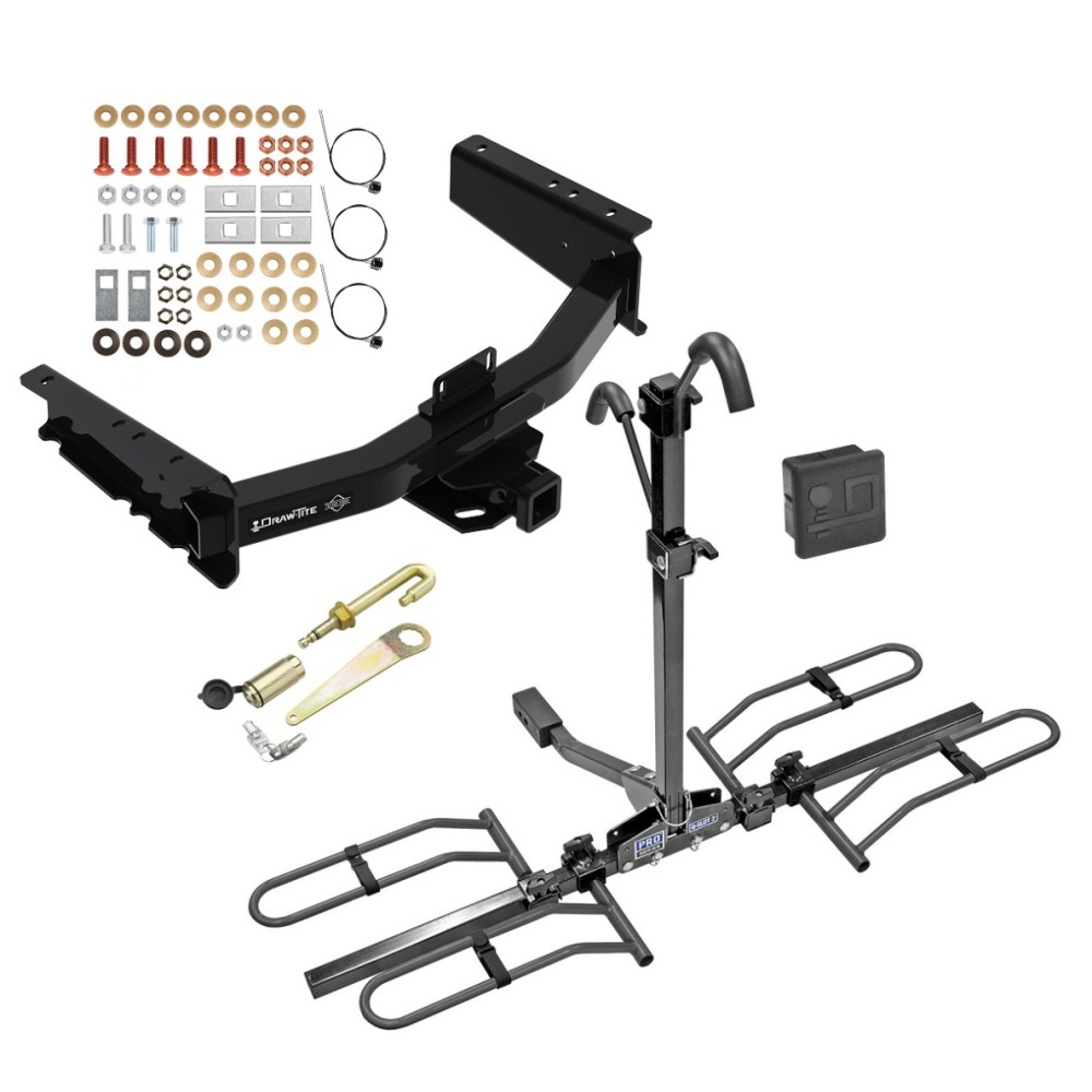 Custom Fit Trailer Hitch 2 Bike Carrier Rail Rack Anti Rattle Device w/ 2 Keys Installation Hardware Installation Instructions 41913 63134 63201 7010 Draw-Tite Trailer Tow Hitch 19-23 RAM 1500 All Styles Platform Style 2 Bike Rack Hitch Lock and Cover 19 Trailer Tow Hitch For 19-25 RAM 1500 All Styles Platform Style 2 Bike Rack Hitch Lock and Cover