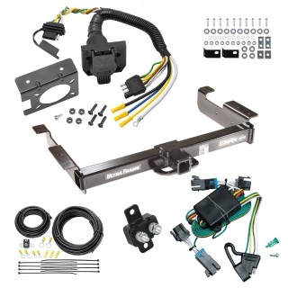 Custom Fit Trailer Hitch Wiring Harness (Plug & Play) Trailer Connector Adapter Brake Control Wiring Kit Circuit Breaker Installation Hardware Installation Instructions 41946 85343 20506 7012a 118377 Draw-Tite Class 5 10K Trailer Hitch 7-Way RV Wirin Class 5 10K Trailer Hitch w/ 7-Way RV Wiring For 00-02 Chevy Express GMC Savana Van Ultra Frame Class 4 2" Receiver All Models