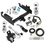 Trailer Tow Hitch For 19-24 Ford F-350 F-450 F-550 Cab and Chassis w/ w/ 7-Way Wiring Kit 2-5/16" and 2" Ball 8.5" Long 2" Drop Draw Bar and Towing Lock Trailer Tow Hitch For 19-24 Ford F-350 F-450 F-550 Cab and Chassis w/ w/ 7-Way Wiring Kit 2-5/16" and 2" Ball 8.5" Long 2" Drop Draw Bar and Towing Lock